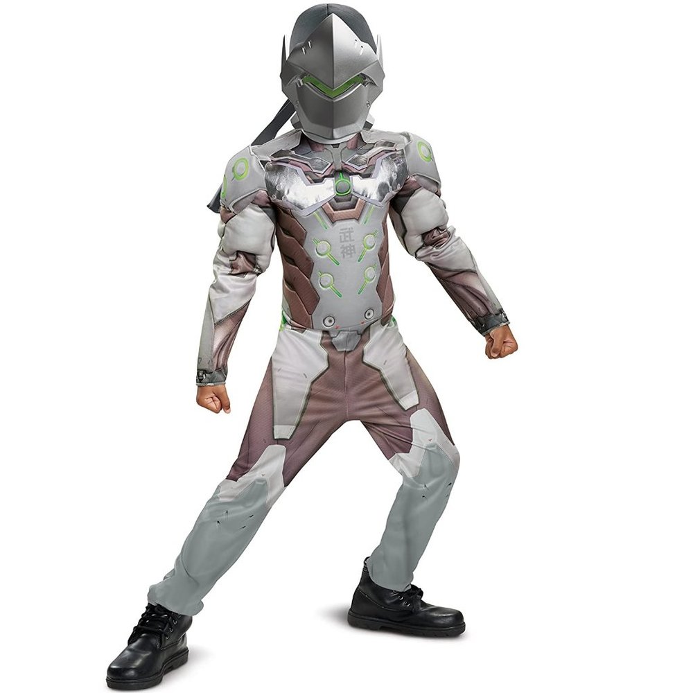 Boys Child Overwatch GENJI Muscle Halloween Costume  Size Small 4/6 Med 7/8 NWT
